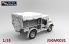 Gecko Models 35GM0031 Bedford MWC 15-cwt 4x2 200 Gallon Water Bowser Truck (Open Cab Aeroscreen) 1/35